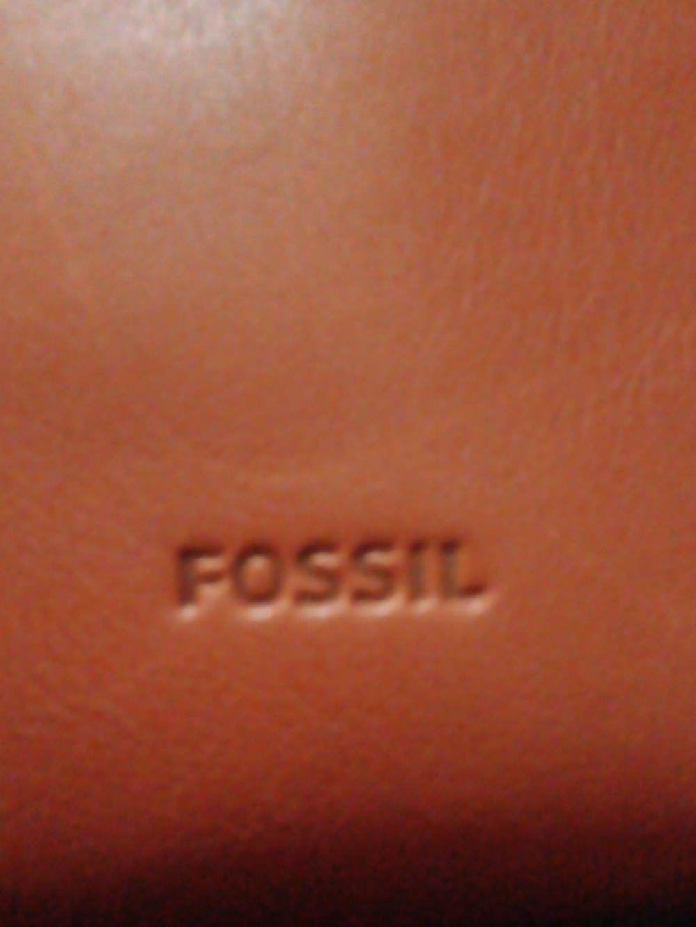 Fossil Leather Wallet in Warm Brown